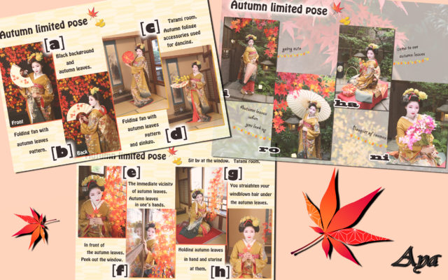 Autumn limited poses:))) Start October 1st.