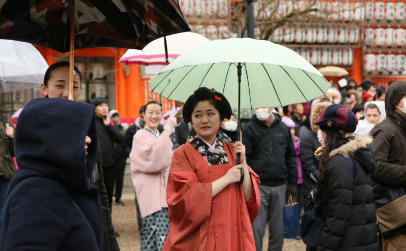 毎年恒例☆2月と言えば～☆八坂神社境内で行われる『節分祭』!!☆今年も頑張った(笑)☆見ておくれやす～♡