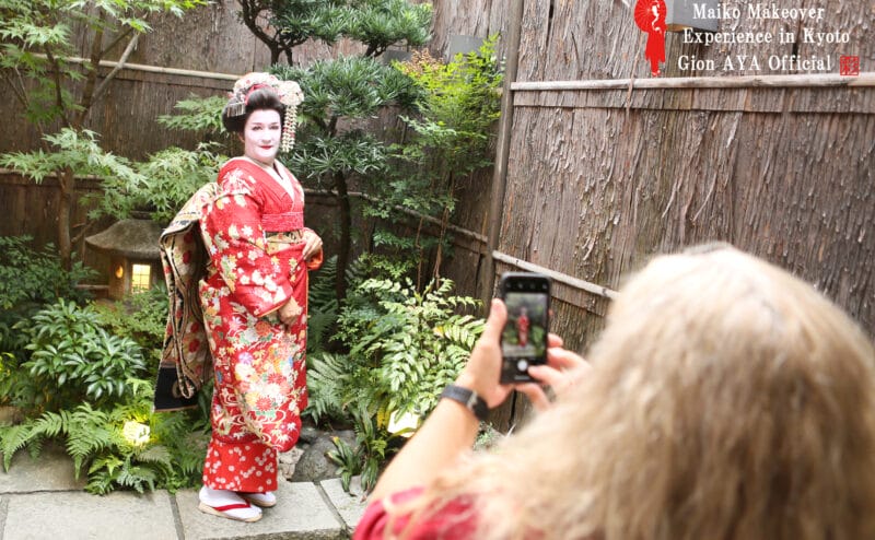 We have a Selfie course!!! where you can have a very reasonable and authentic geisha, maiko experience.