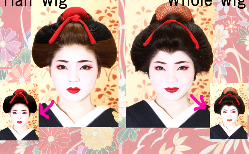 Geisha experience kyoto Gion AYA Hair wig for Geisha(Whole wig), Maiko (Half wig or Whole wig)