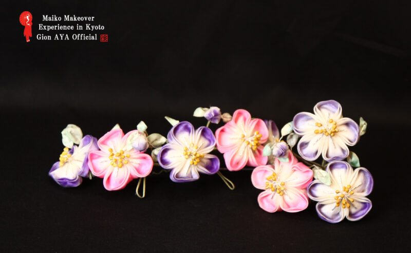 Maiko September Japanese ornamental hairpin (KANZASHI)