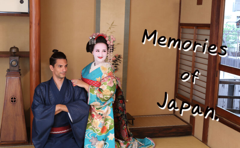 By the way, there was a movie titled Memories of Geisha. What she experienced was Maiko style. Making memories of Japan before returning. Thank you for visiting our shop.